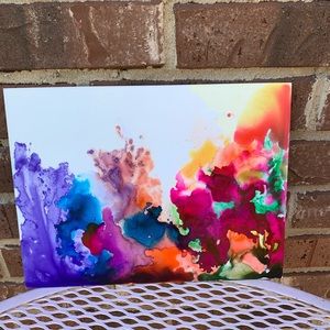 Small work of abstract art 9x12